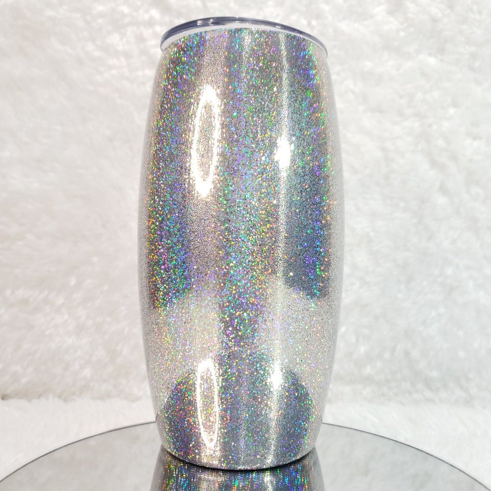 Silver Holographic Tumbler  25oz